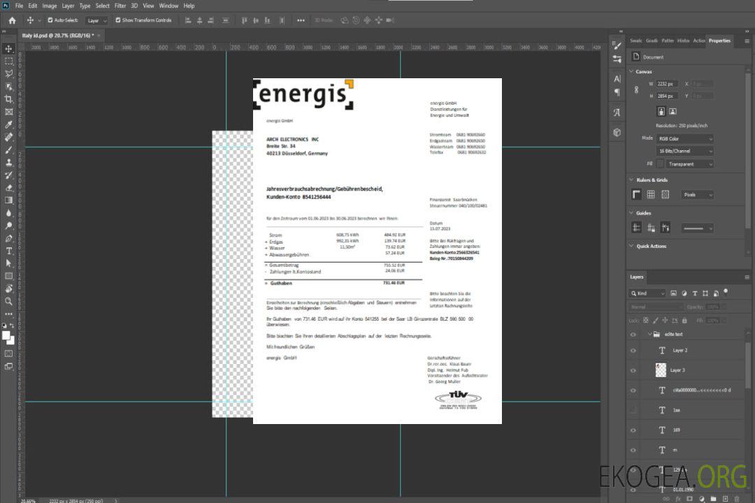 Projet de loi sur les services publics d'Allemagne Energis, SCR template Projet de loi sur les services publics d'Allemagne Energis, SCR template